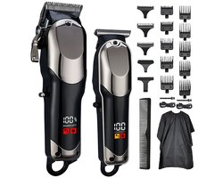 IBETTERTEC - Professioneel Haar- kerstcadeau -en Baardtrimmer Set - Draadloos - Lange Accuduur - Voor Precisie Kapsels Fades en Baardverzorging voor Mannen en Kappers - Cadeauset voor Heren