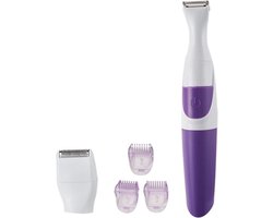 KARZO - 3-in-1 elektrische trimmer voor vrouwen met 3 kamgidsen, geschikt voor bikini, benen en lichaamshaar voor een zachte en nauwkeurige scheerbeurt