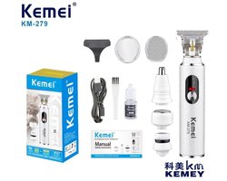 Kemei 4-in-1 Oplaadbare Trimmer & Scheerapparaat – KM-279