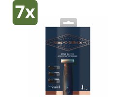 King C. Gillette - Stoppelbaardtrimmer - Style Master - Met 3 Navulmesjes - Bulkverpakking - 7 stuks