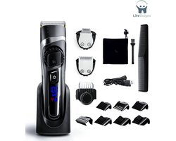 LifeStages - Tondeuse Hoofdhaar - 3-in-1 Professionele Haar - En Baardtrimmer Voor Mannen - Geschikt Voor Lang Haar - Op Batterijen En Netvoeding - Waterdicht