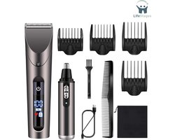 LifeStages - Tondeuse Hoofdhaar - Professionele Precisietrimmer Voor Mannen Voor Kort En Lang Haar - Neushaar - Baard - Waterdicht