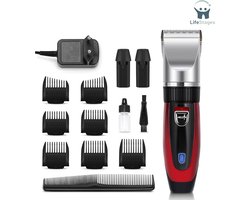 LifeStages - Tondeuse Hoofdhaar - Tondeuse - Haartrimmer op Batterijen - Heren 2 Lithiumbatterijen - 14 Stuks Voor Mannen - Kinderen - Salon - Thuis - Kapper