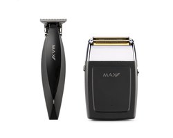 Max Pro Precision Grooming Kit - Baardtrimmer en Scheerapparaat Mannen - Trimmer Mannen met Opzetkammen en Precisieblad - Voor Strakke Lijnen en Comfortabele Scheerbeurt