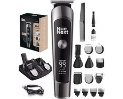 NueNext 6 in 1 Baardtrimmer Mannen PRO - Trimmer Baard & Lichaam - Neustrimmer - Bodygroomer - IPX6 Waterdicht - Incl. 6 opzetstukken