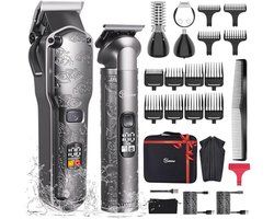 Professionele Baardtrimmer en Tondeuse voor Heren met T-Lemmet