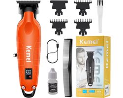 Professionele Draadloze Haar- en Baardtrimmer met T Blade - Oplaadbaar en Zero Gapped - Voor Kappers en Thuisgebruik