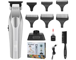 Professionele Haar- en Baardtrimmer voor Mannen - Zero Gapped Tondeuse met Metalen Body en LED-Display