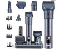 RFWR® Multifunctionele Baardtrimmer Tondeuse met Verstelbare Snijlengte en Waterdicht Design