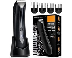 VIN® Bodygroomer Mannen - Body Trimmer Heren - Nat & Droog Trimmen - Draadloze Baardtrimmer - Waterdicht Scheerapparaat Geschikt voor Lichaam / Baard / Intieme Delen – Trimmer Schaamstreek - Multigroomer Tondeuse