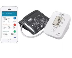 A&D UA-651BLEISO Bloeddrukmeter - Bovenarm - 22-32cm - Bluetooth - Wit