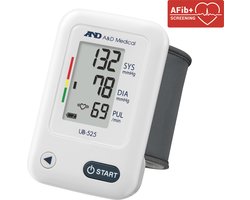 A&D UB-525 - Bloeddrukmeter pols - 60 geheugenplaatsen - incl opbergcase