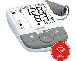 Beurer BM 53 Bloeddrukmeter Bovenarm Premium - Met AFIB (hartritmestoornis) detectie - Aanbevolen: Bloeddrukmeter Hartstichting, ESH en ETM testwinnaar 2025 - Met XL Display - Inc. Manchet (22 - 42 cm)