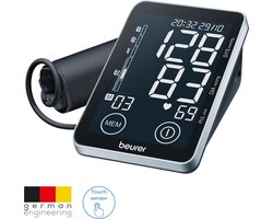Beurer BM 58 - Bloeddrukmeter bovenarm - Onregelmatige hartslag - Risico-indicator - 2 Gebruikersgeheugen - App: Beurer Healthmanager Pro - XL touch display - 5 Jaar garantie