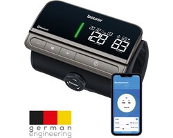 Beurer BM 81 Smart Bloeddrukmeter bovenarm - Geïntegreerde EasyLock manchet 24-40 cm - Bluetooth® - Risico-indicator - Inflation Technology - 2 Gebruikersgeheugen - Onregelmatige hartslag - Gratis app: Health Manager pro - 5 Jaar garantie