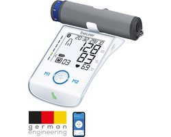 Beurer BM 85 Bloeddrukmeter bovenarm - XL display - Onregelmatige hartslag - Bluetooth® - gratis beurer HealthManager Pro app - Manchet 22-42 cm - 2 Gebruikersgeheugen - Rust-indicator - Risico-indicator - 5 Jaar garantie