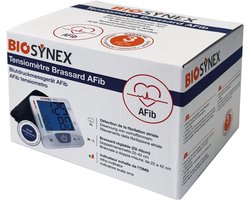BIOSYNEX Bloeddrukmeter Bovenarm - AFIB - Beroerterisico preventie - Opslag 100 metingen per gebruiker - Hartritmestoornissen detecteren - USB