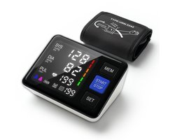 Bloeddrukmeter Bovenarm – VitalPress VP PRO – Klinisch Nauwkeurig – Automatische Meting – LED‑Scherm – Werkt op Batterijen of USB voeding – Elektronische Bloeddrukmeter