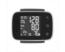 Bloeddrukmeter - Pols -Wit – Geschikt voor 2 Personen + Gastmodus – Geheugen tot 1 Jaar Wit - PRO VERSIE 2025