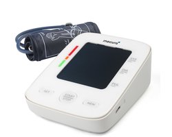 Mecura Bloeddrukmeter Bovenarm - Bloeddrukmeters Handmatig - USBC Oplaadbaar - Blood Pressure Monitor - Groot LCD Scherm - Manchet 22-42 cm - Aritme Detectie