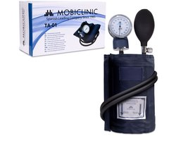 Mobiclinic TA-01 Handbloeddrukmeters - Tensiometer - Blauw - Handmatige bloeddrukmeter - Aneroid bloeddrukmeter