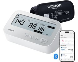 OMRON X4 Connect Afib, klinisch gevalideerde bloeddrukmeter met AFib-detectie bij elke meting, met Bluetooth voor OMRON connect App en Intelli Wrap-manchet (22-42cm) voor de bovenarm