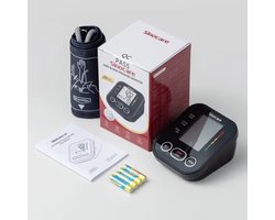 Sinocare® Digitale Bloeddrukmeter Bovenarm – Nauwkeurige en Betrouwbare Meting - Automatische Tensiometer met Groot LCD-Scherm