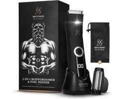 Bodygroomer Mannen 2.0 – Body Trimmer Heren – Foil Shaver - Trimmer Schaamstreek - Brothers in Style®