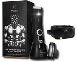Bodygroomer Mannen 2.0 – Body Trimmer Heren – Trimmer Schaamstreek – Foil Shaver – Manscaped – Toilettas - Brothers in Style®