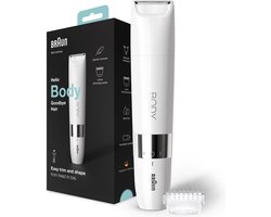 Braun Body BS1000 - Mini Trimmer - Elektrische Ontharing - Vrouwen En Mannen - Wit