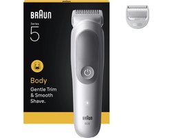 Braun Body Groomer Series 5 BG5500 +2 Verzorgingstools - Trim & Scheer Haar - Waterdicht - Grijs
