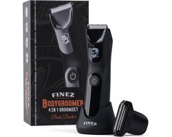 Finez Bush Doctor Bodygroomer Mannen – Voor Lichaam & Intieme Zones – Body Trimmer Heren – Waterdicht IPX7 – 7000 RPM
