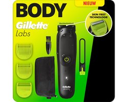 Gillette Labs Body i7 Intimate Trimmer - Intieme Zone Trimmer en Bodygroomer Voor Mannen – voor Lichaam en Schaamstreek – met SkinFirst Technologie en LED Lamp