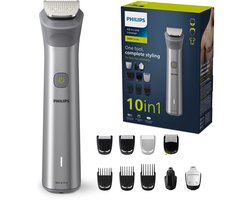 Philips All-in-One Series 5000 - 10-in-1 Multigroom - Baardtrimmer - Voor gezicht, lichaam en haar - Lichtgrijs - MG5920/15