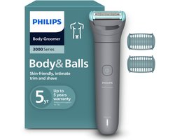 Philips Series 3000 Bodygroomer mannen - Body Trimmer - 2 extra Trimkammen - BG3480/15