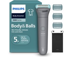 Philips Series 3000 Bodygroomer mannen - Body Trimmer - 3 extra Trimkammen - Opbergzakje - BG3485/15