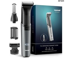 RFWR® Intiem 2-in-1 scheerapparaat voor heren - Waterdicht, Nat & Droog, Bodygroom voor Efficiënt Ontharen