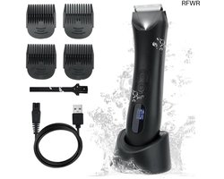 RFWR® Krachtige Body Trimmer voor Mannen - Waterdichte Body Groomer met LED Licht