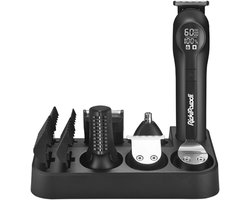 RickiParodi 14-in-1 Professionele Trimmer – Baard-, Haar- & Bodygroomer – Dual Speed – LED Display – Oplaadbaar via USB-C
