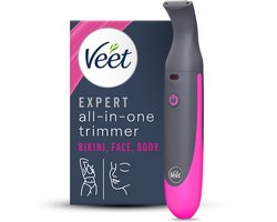 Veet Expert Elektrische alles-in-één trimmer voor vrouwen - Ontharingsapparaat voor bikinilijn, gezicht en wenkbrauwen - Oplaadbaar - 100% waterdicht