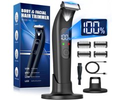 Waterdichte Elektrische Lichaamstrimmer voor Heren met LED-licht