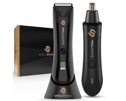 Wellshave Bodygroomer Mannen en Neustrimmer - Body Trimmer Heren - Neustrimmer Mannen - Neushaartrimmer Shaver voor Neus, Schaamstreek, Lichaam & Neus - Kerst Cadeautjes