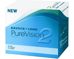 -0.50 - PureVision®2 - 6 pack - Maandlenzen - BC 8.60 - Contactlenzen