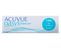 -1.00 - ACUVUE® OASYS 1-Day WITH HYDRALUXE - 30 pack - Daglenzen - BC 8.50 - Contactlenzen