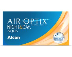 -2.50 - Air Optix® Night & Day® - 6 pack - Maandlenzen - BC 8.60 - Contactlenzen