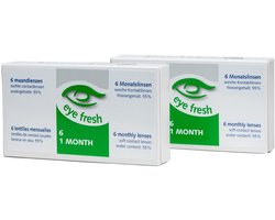 Eye Fresh Maandlenzen - 12 stuks - Sterkte -5.50 - Hioxifilcon A - 57% water - Langdurig draagcomfort