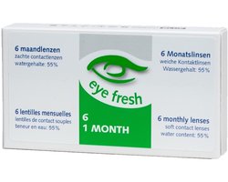 Eye Fresh Maandlenzen - 6 stuks - Sterkte -2.00 - Hioxifilcon A - 57% water - Langdurig draagcomfort