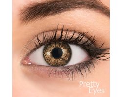 Pretty eyes Kleurlenzen maandlenzen - Hazel - 2 stuks
