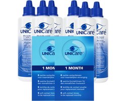 Unicare 6 maanden pakket - 12 maandlenzen + 6 flessen lenzenvloeistof - voordeelverpakking -3