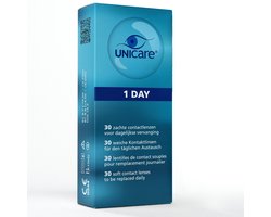 Unicare Zachte Daglenzen - 30 stuks - Sterkte -2.25 - Hioxifilcon A 58% water - Gevoelige Ogen
